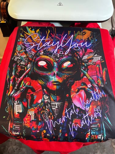 Customer photo review of DTF Printing Mastery: How To Make Tshirts & Transfers From Home