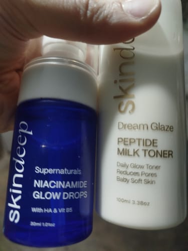 Customer photo review of DREAM GLAZE - Peptide Milk Toner