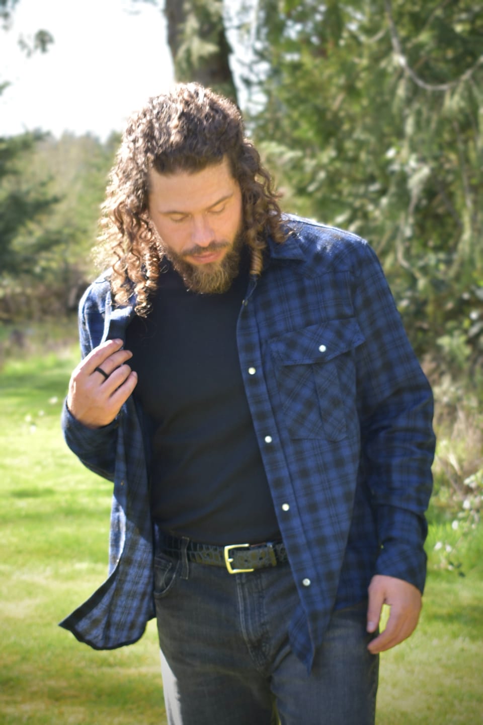 Customer photo review of Men's Flannel Shirt (5 Designs)