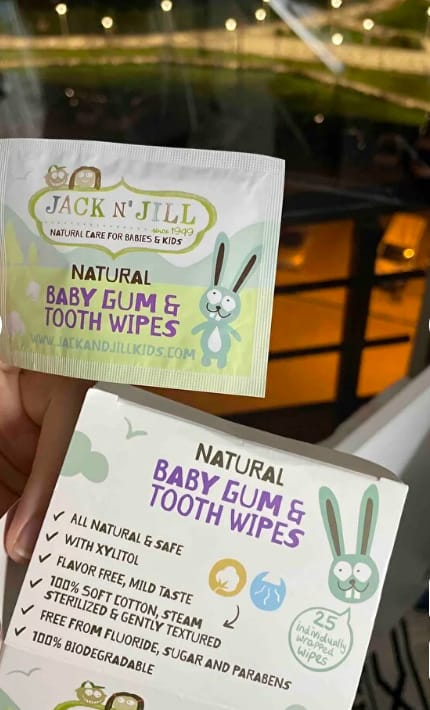 Customer photo review of Jack N’ Jill Steril Bebek Diş ve Damak Mendili - 25'li Paket (Kasada Ekstra %15 İndirim)