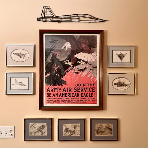 Customer photo review of T-38 Talon Metal Aircraft Wall Art - NCP0447