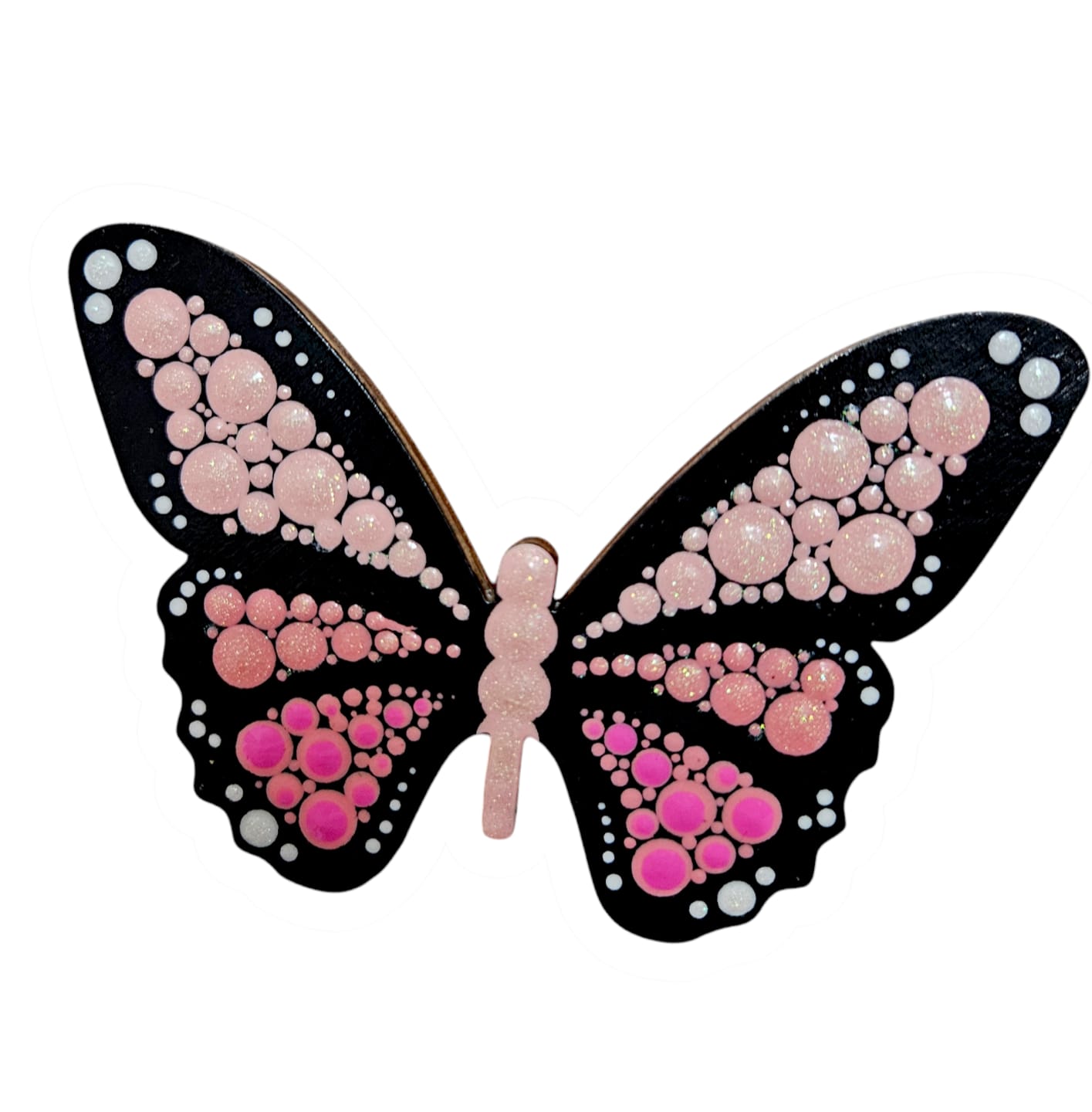 Customer photo review of Unfinished Wood Butterfly Silhouette - Craft- up to 24" DIY