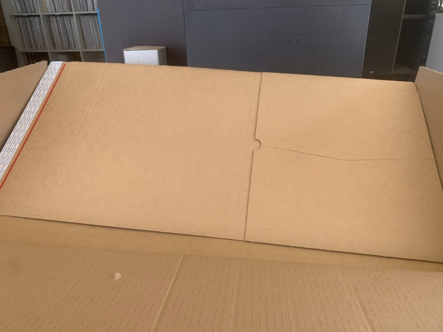 Customer photo review of Self Sealing LP Vinyl Record Wrap Mailer 335 x 335 x 60mm V6