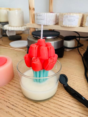 Customer photo review of Cera de Soja para velas en Molde, Pilar y Wax-melts (APF)