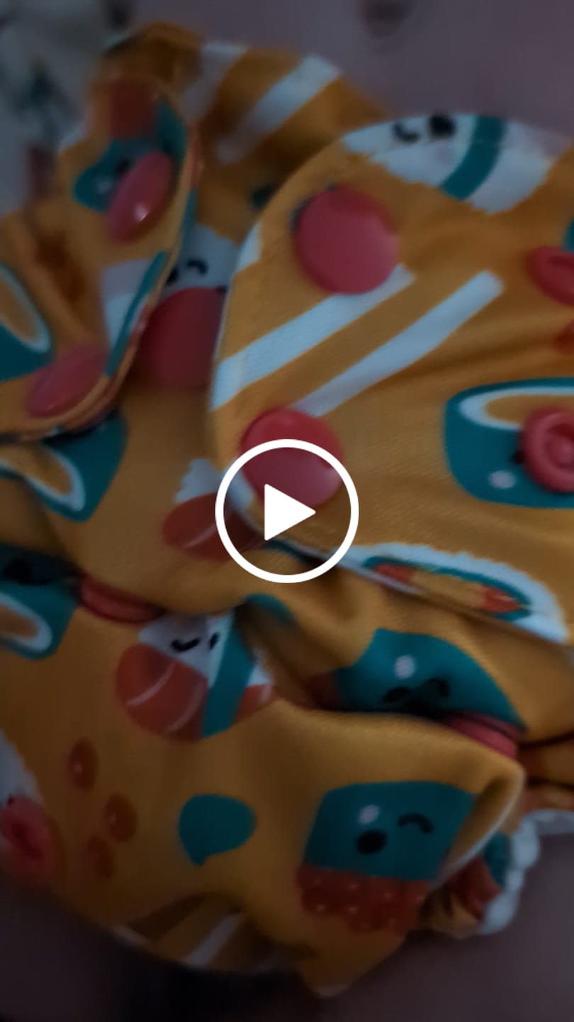 Customer video review of Food: Essentials Pocket Cloth Diaper with Athletic Wicking Jersey, Grows with your Baby