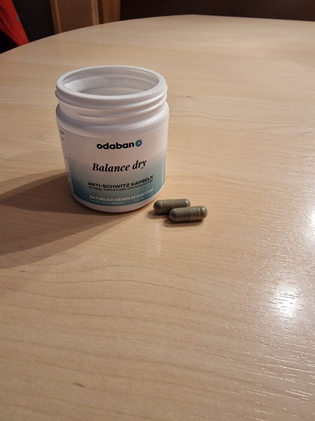 Customer photo review of odaban® Balance dry - Anti-Schwitz Kapseln