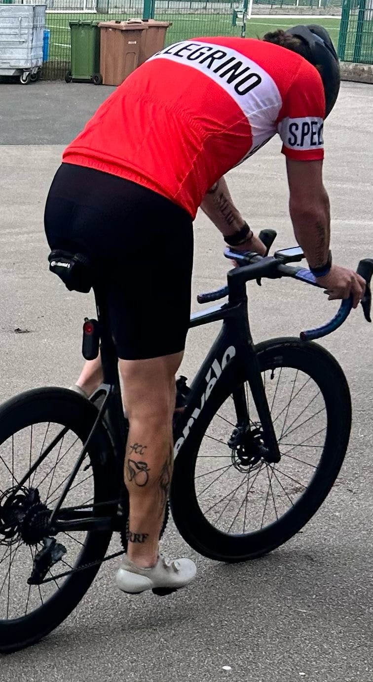 Customer photo review of Retro San Pellegrino Cycling Jersey - Orange