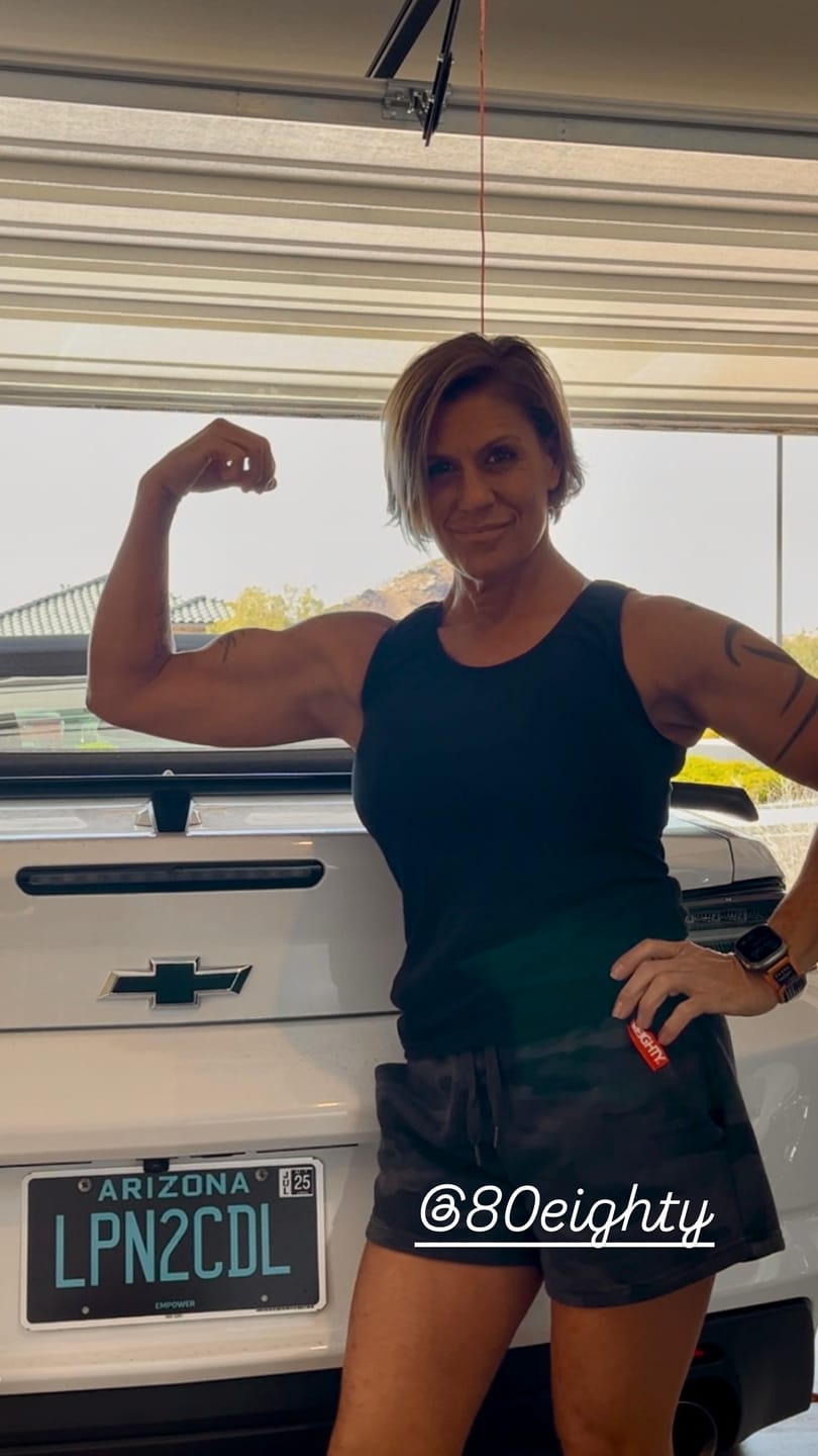 Customer photo review of 80Eighty® Women's Black Camo Fleece Shorts