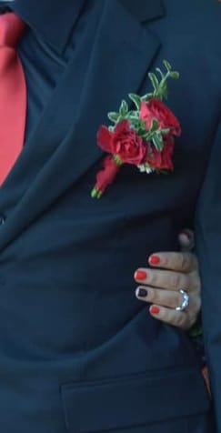 Customer photo review of Prom Florals