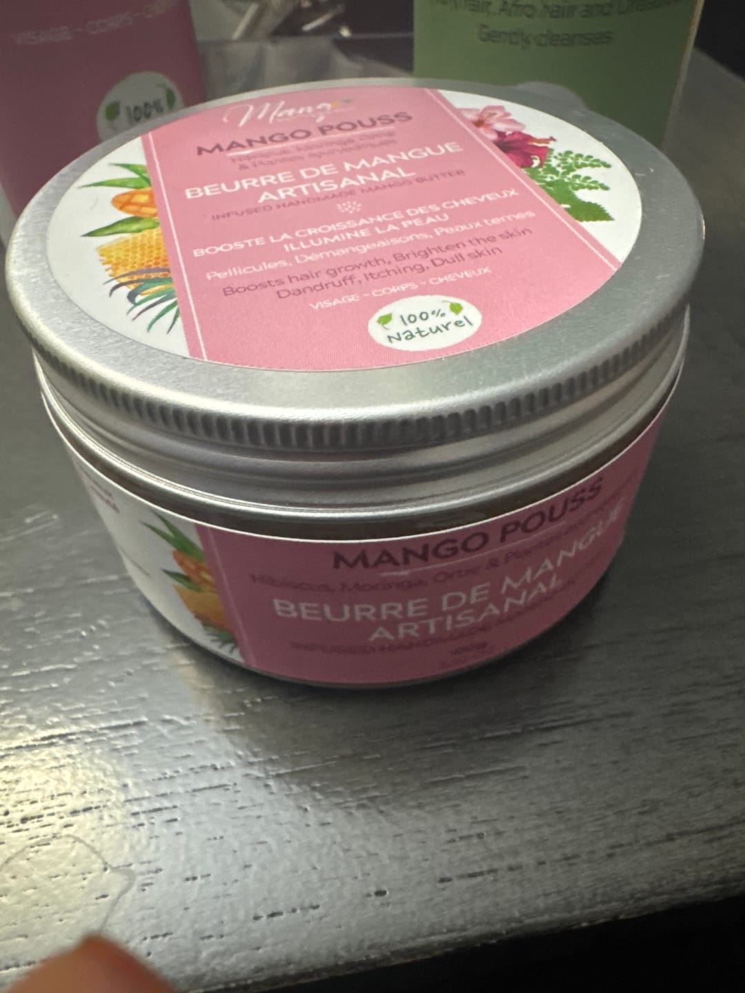 Customer photo review of Beurre de mangue artisanal POUSS