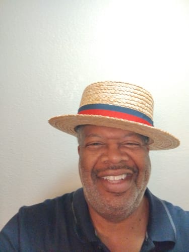 Customer photo review of Boater Straw Boater Hat