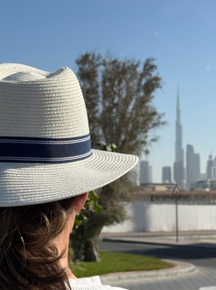 Customer photo review of Stripe Fedora