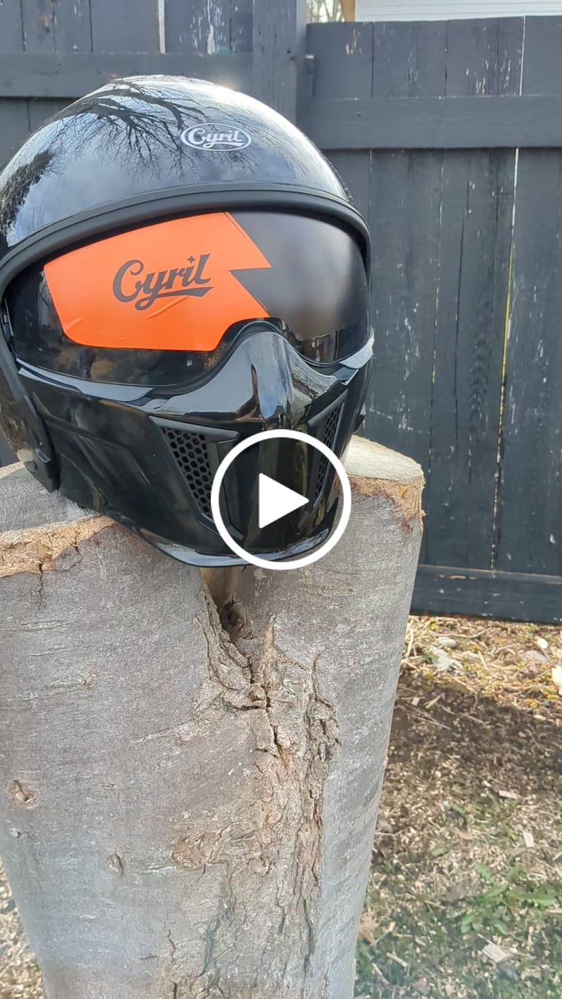 Customer video review of 'Air Force' Open Helmet with Retractable Visor