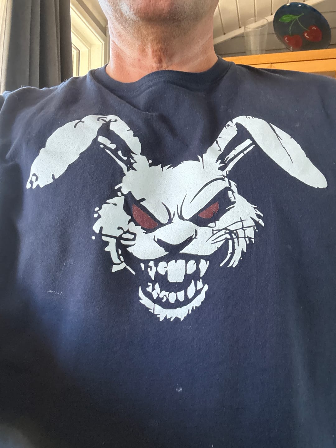 Customer photo review of Fierce Rabbit T-Shirt