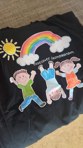 Customer photo review of EXZESSIVER ALKOHOLKONSUM - Premium Shirt Unisex
