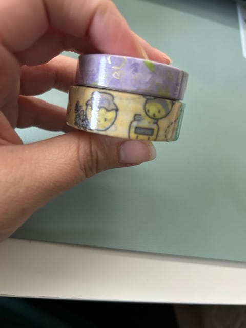 Customer photo review of Honey Lavender Washi Tape (Set of 2)