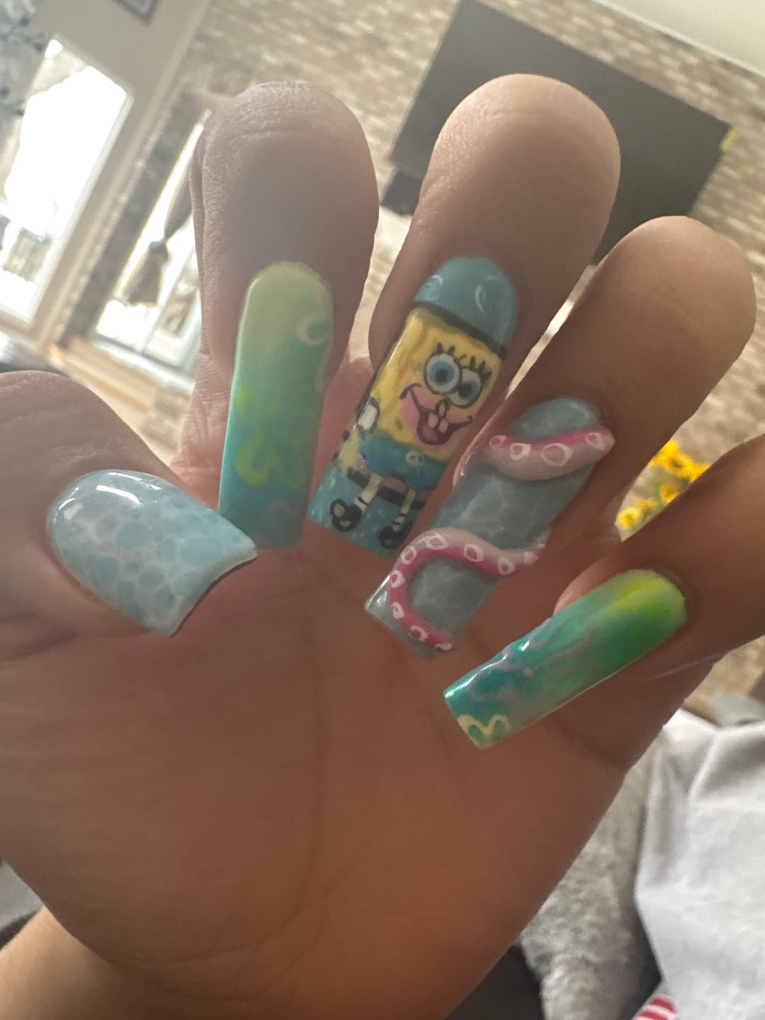 Customer photo review of French Tip - Airbrush Nail Stencil (3 Pack)