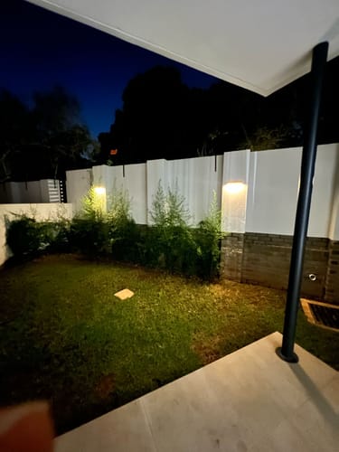 Customer photo review of Solar Wall Light with Motion Sensor