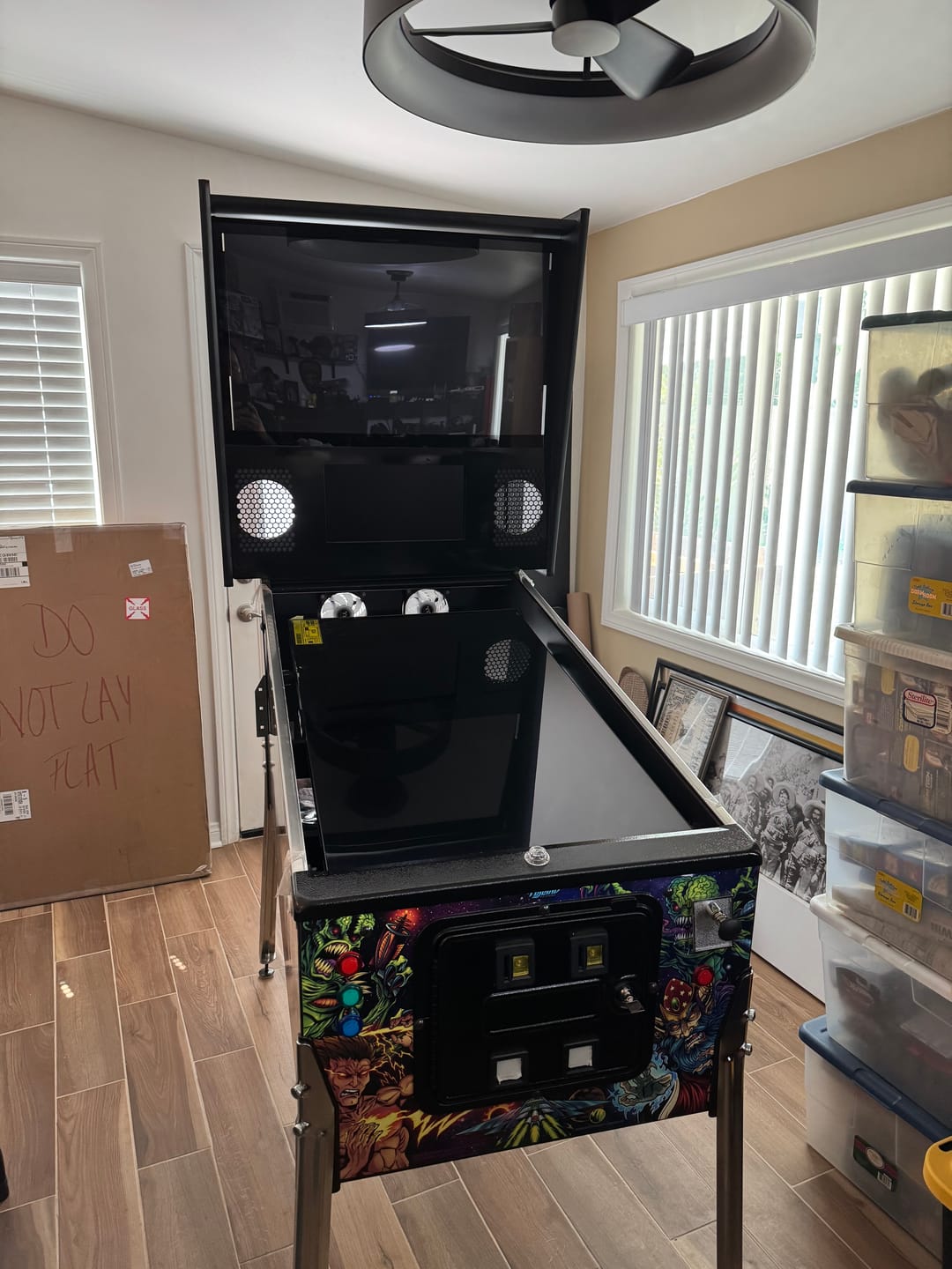 Customer photo review of Widebody Virtual Pinball Cabinet -Flat Pack- Williams Pinball Company WPC style Premium Version