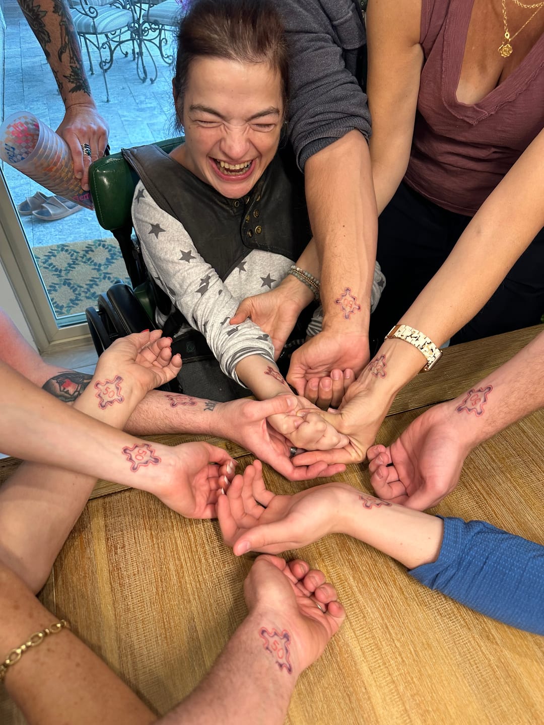 Customer photo review of Custom Photo Temporary Tattoo - Background Removal