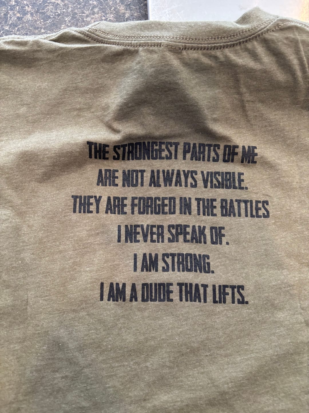 Customer photo review of Dude That Lifts Shirt Club for Him