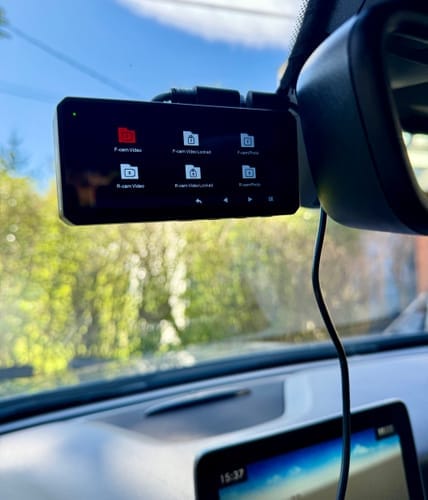 Customer photo review of F77 STARVIS 2 4K+4K Dual IMX678 Voice Control 5.8GHz High Speed WIFI Dash Cam