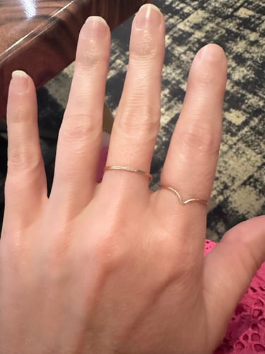 Customer photo review of Chevron Stacking Ring