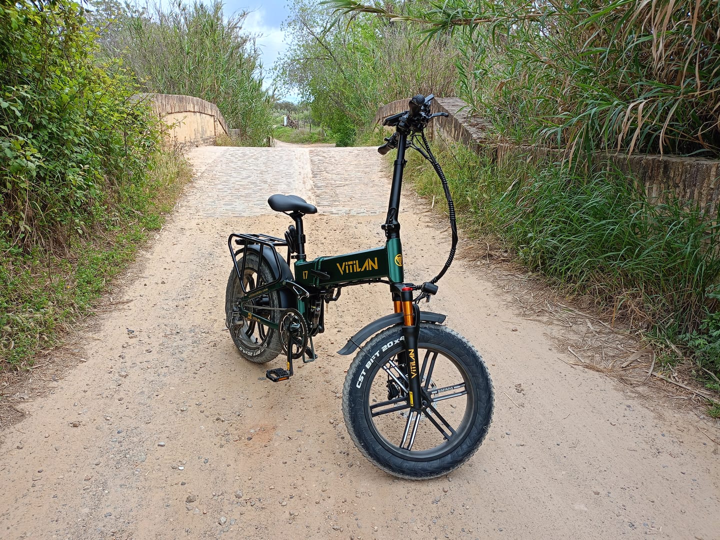 Customer photo review of I7 Pro Folding Full Suspension Electric Bike