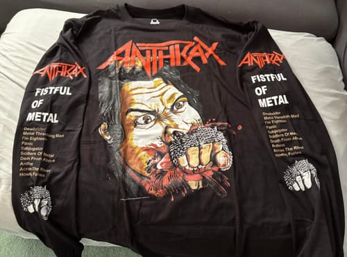 Customer photo review of Anthrax - Fistful Of Metal - Longsleeve Shirt