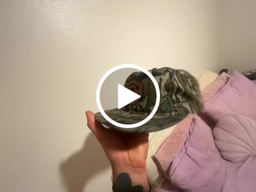 Customer video review of Custom Leather Patch Goat Rope Hats - Mossy Oak & Old’s Cool Styles