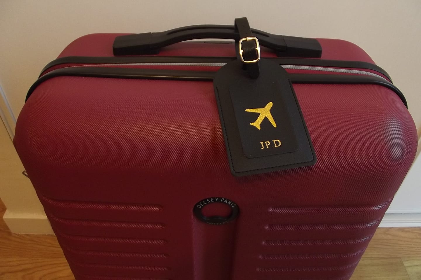 Customer photo review of Étiquette Bagage Personnalisée Avion