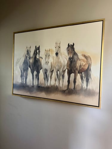 Customer photo review of Sunset Ride Canvas Art