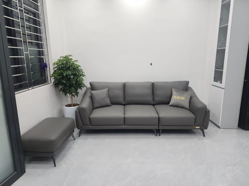 Customer photo review of Ghế sofa văng da đẹp phòng khách CAPRI
