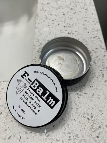 Customer photo review of F-Balm (Anti-aging Tallow Balm) 2 oz. Tin
