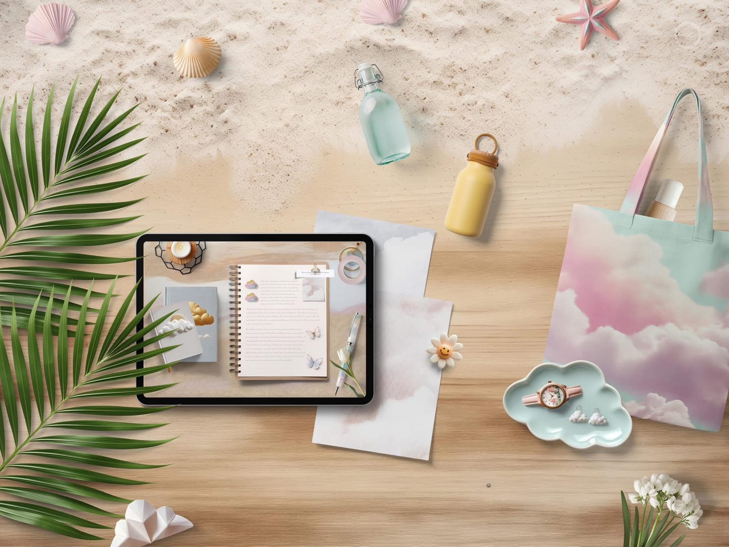 Customer photo review of Cloud-inspired Realistic Digital Stickers Kit