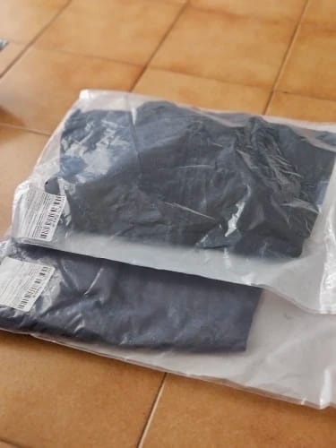 Customer photo review of Nylon Backless Scrunch Jumpsuit Zip Front — Black | KIMLUD
