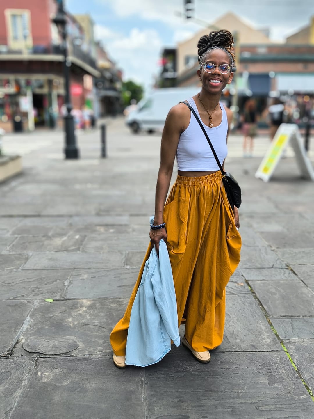 Customer photo review of Maxi Skirt Alaina Copper