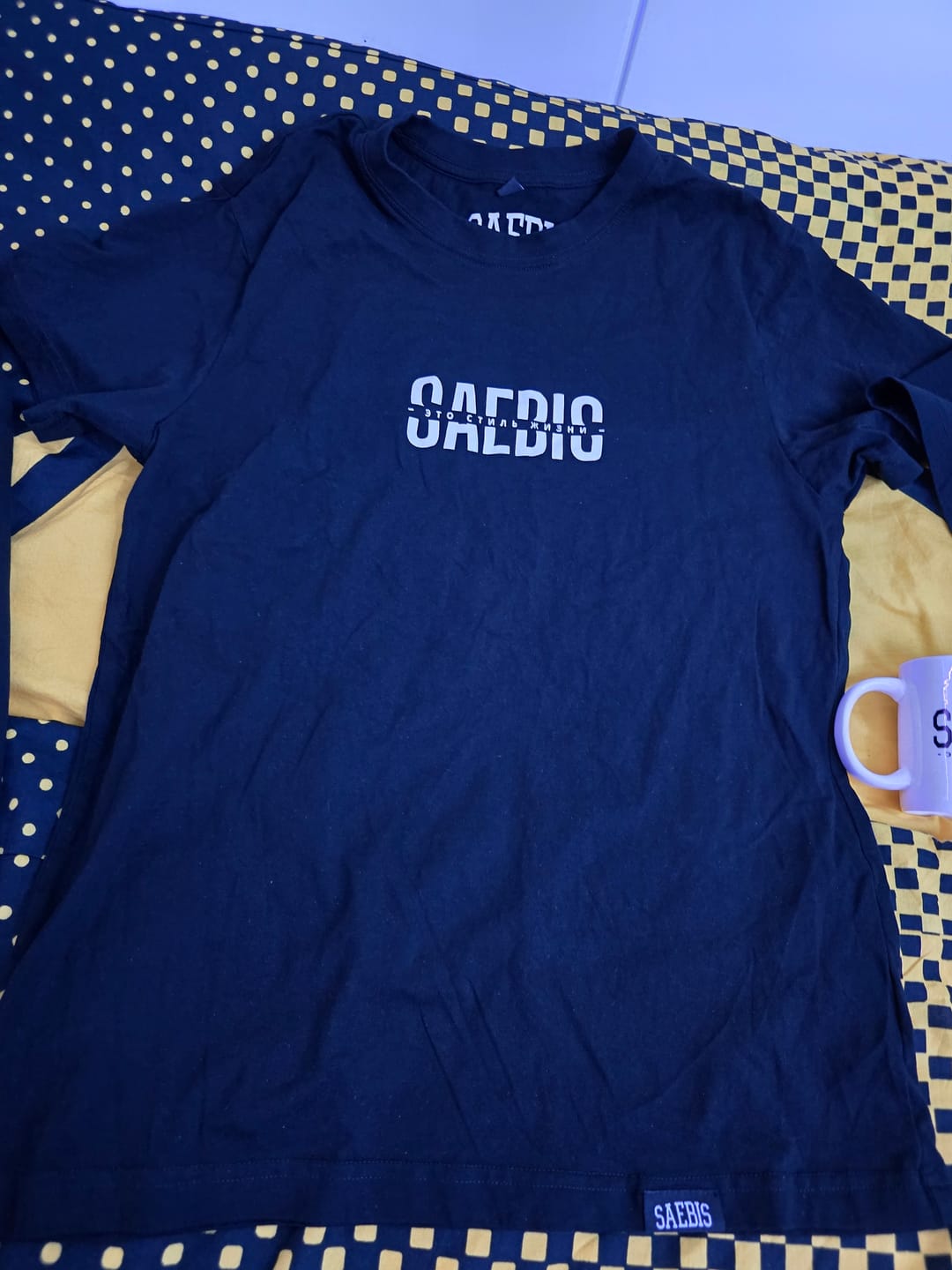 Customer photo review of Это стиль жизни - Herren T-Shirt schwarz by SAEBIS®