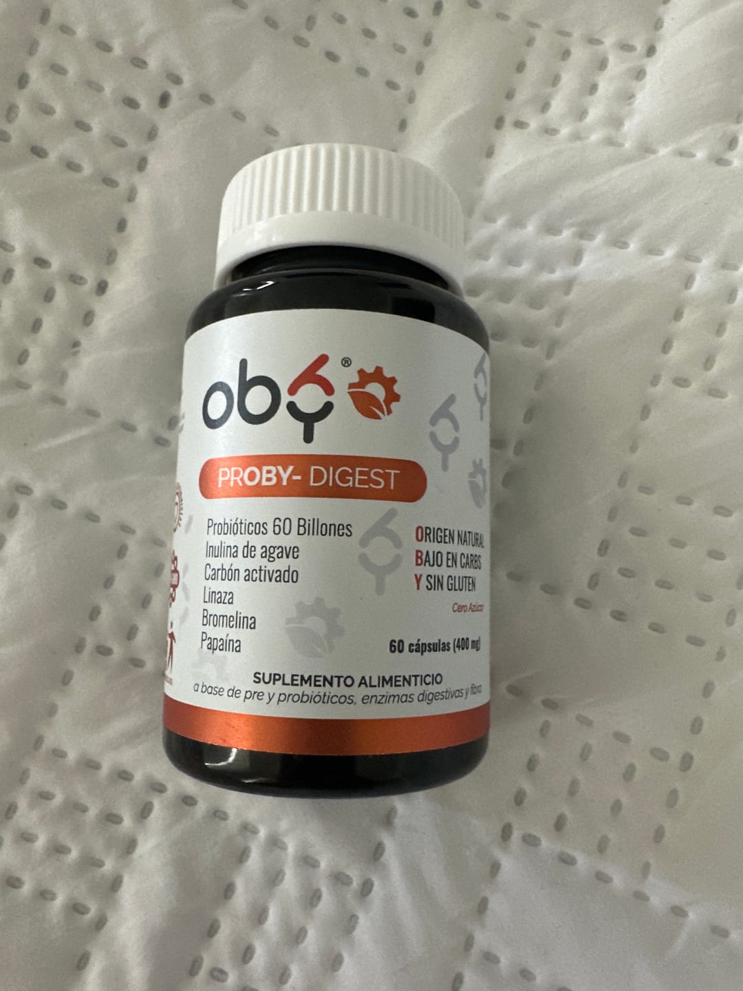 Customer photo review of Proby Digest | 60 billones Probioticos y Prebioticos inulina Agave, Enzimas, Fibra, Carbon Activado $̶4̶4̶9̶.̶0̶0̶