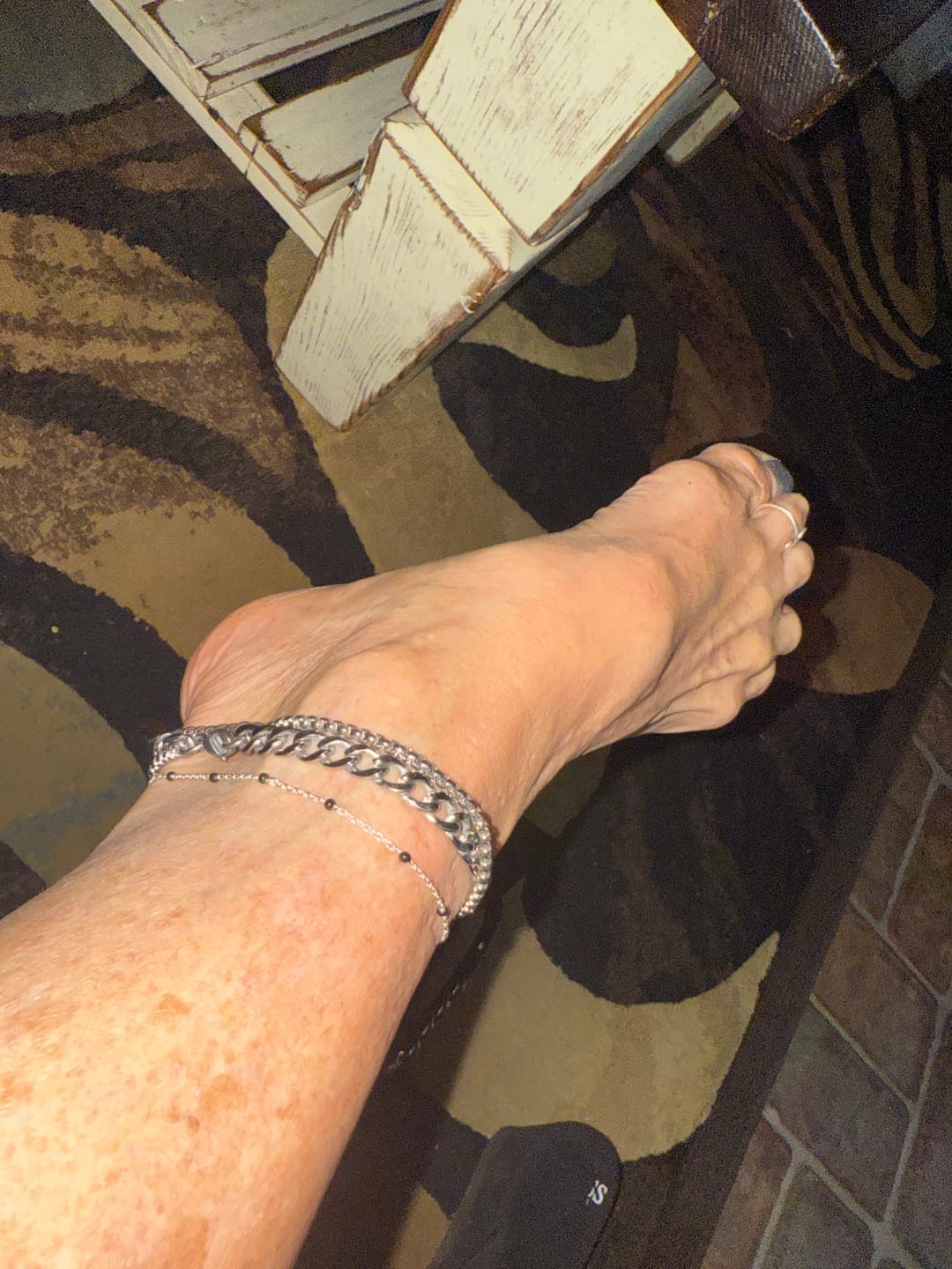 Customer photo review of Diedre Stainless Steel Anklet