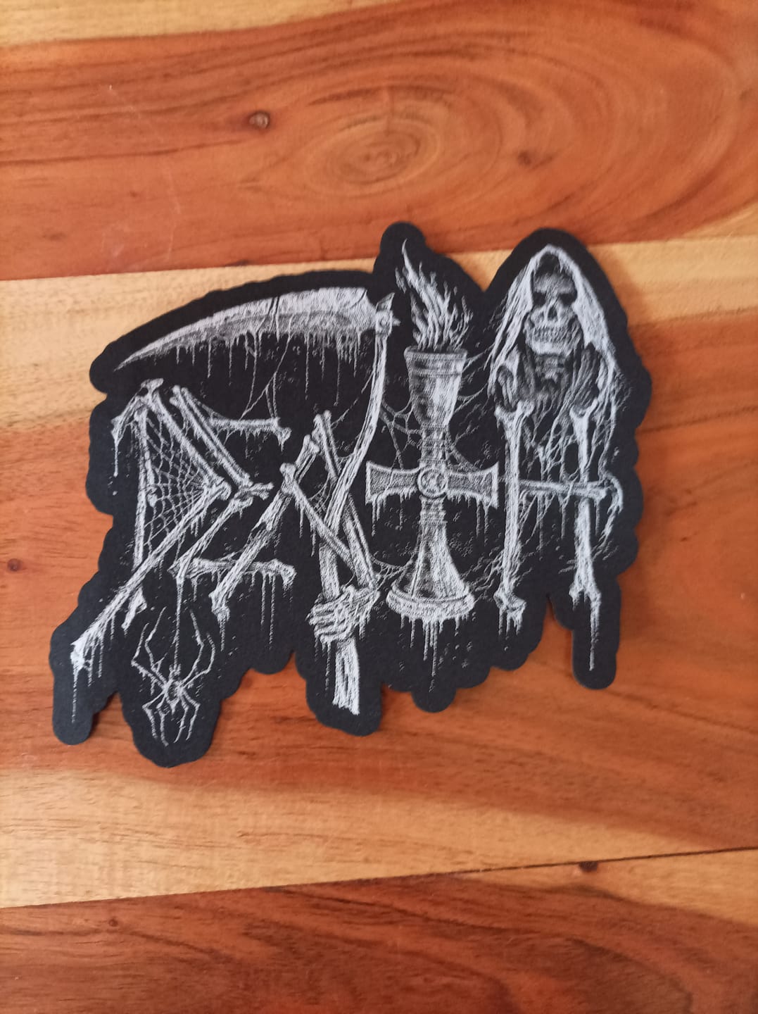 Customer photo review of Death - Riddickart Logo - Oversize Patch