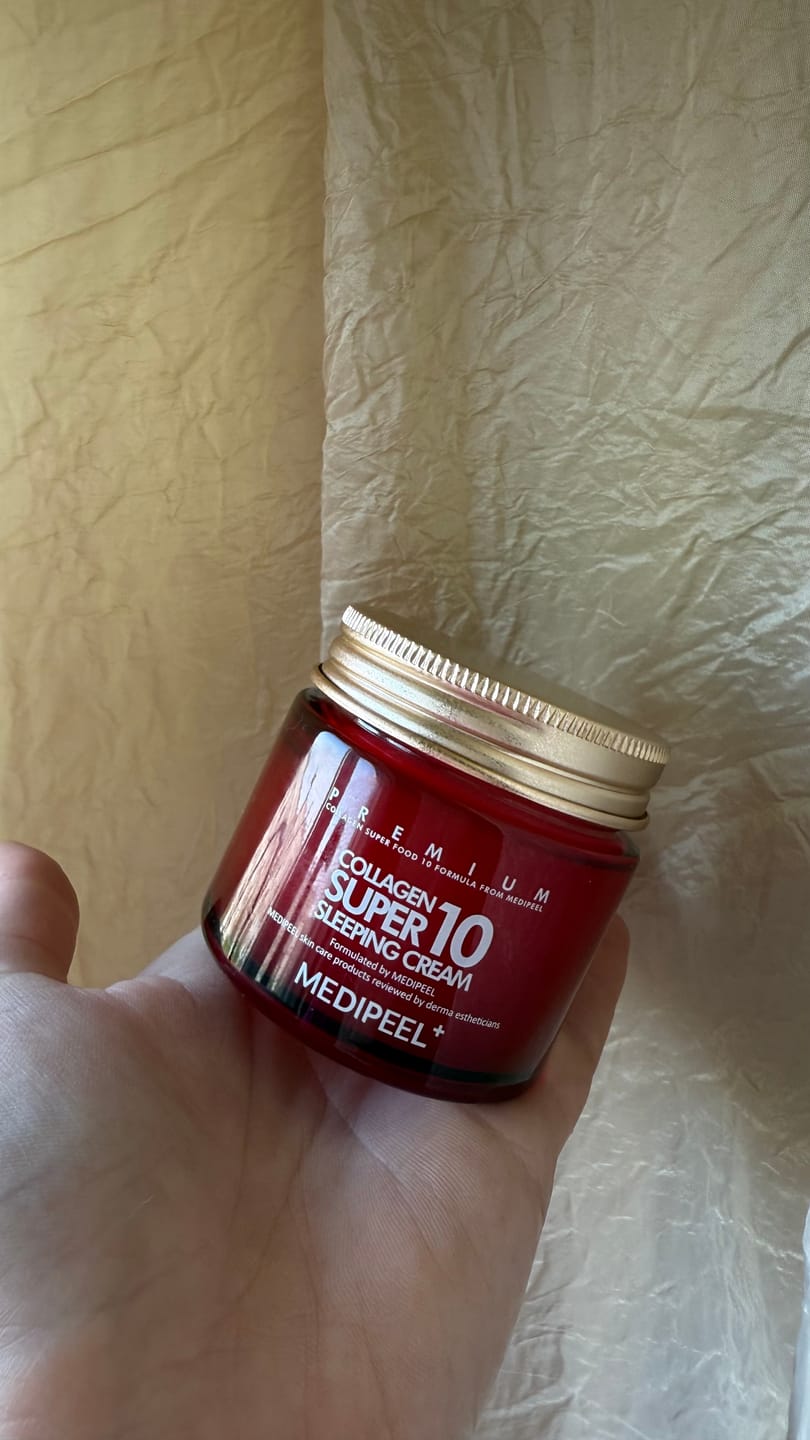 Customer photo review of Pretnovecošanās nakts krēms sejai ar kolagēnu Medi-Peel Collagen Super10 Sleeping Cream