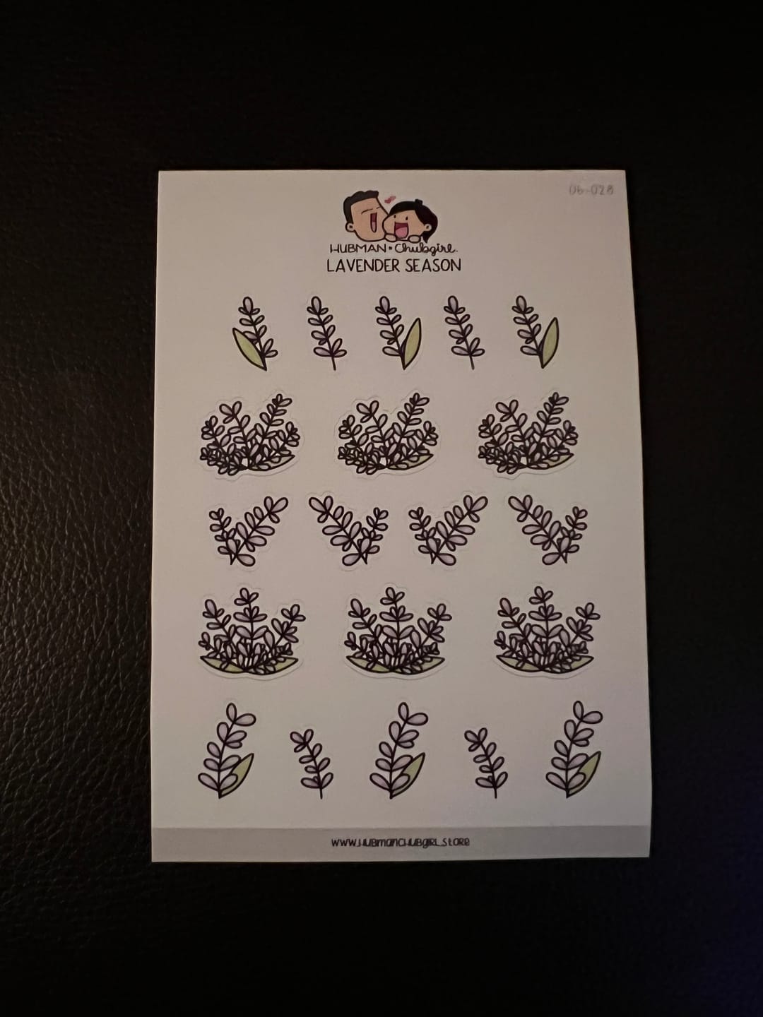 Customer photo review of Lavender Season Planner Stickers