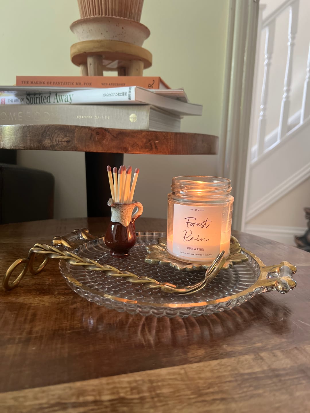 Customer photo review of "Forest Rain" Pine Needle & Green Fern Candle