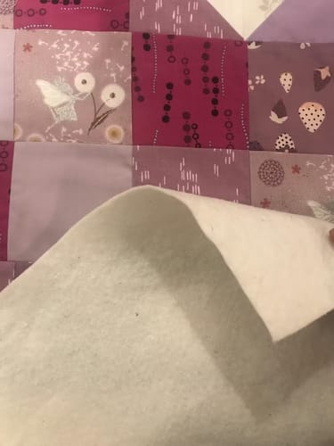 Customer photo review of 100% Cotton Batting 46"x36" - Quilters Dream