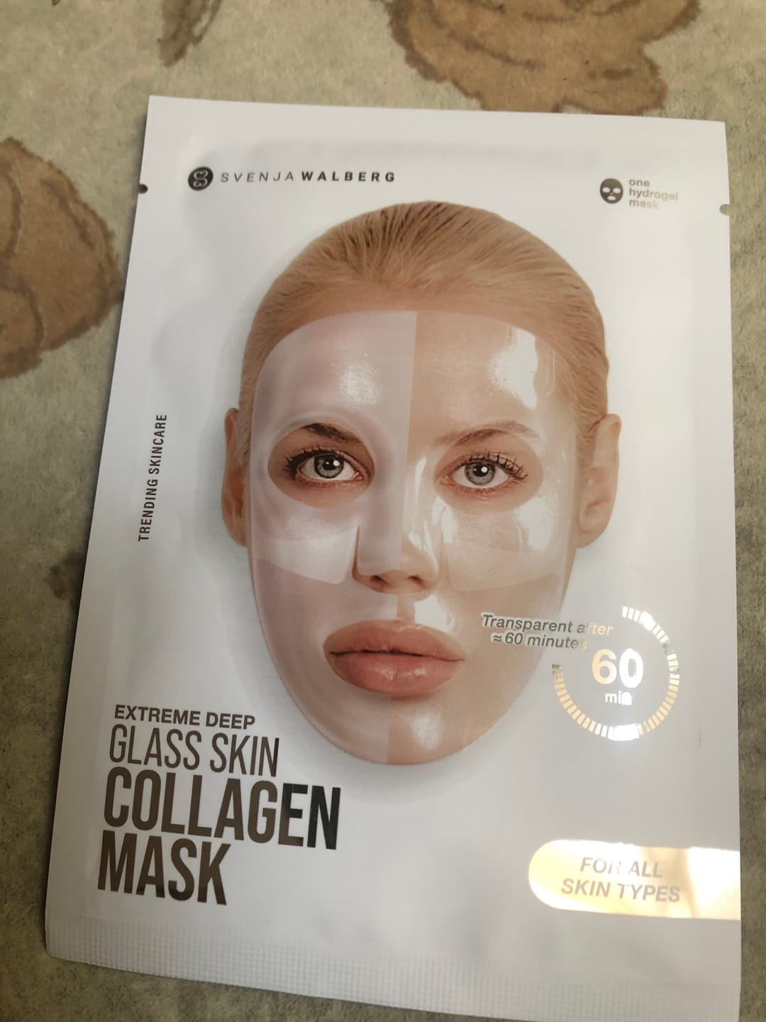 Customer photo review of Glassskinmask® - 3er Pack - Hydrogel Gesichtsmaske für strahlende Haut