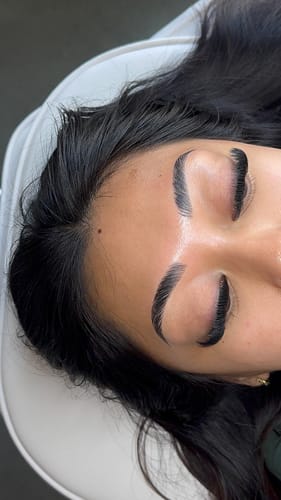 Customer photo review of (NEW) Cysteamine Brow & Lash Lamination Kit - 1,2 & 3 Steps - 3 x 15ml Tubes