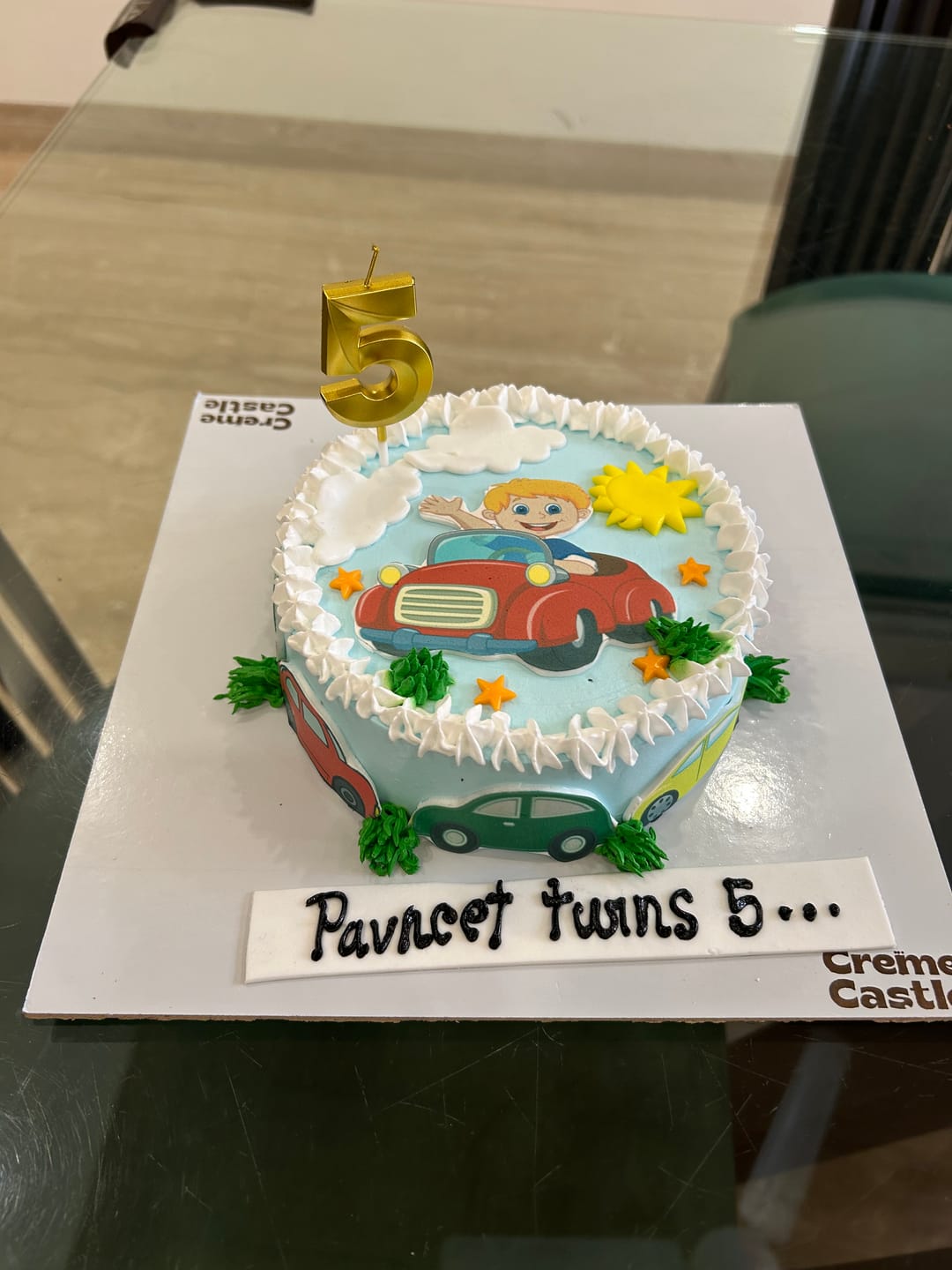 Customer photo review of Cars Theme photo cake