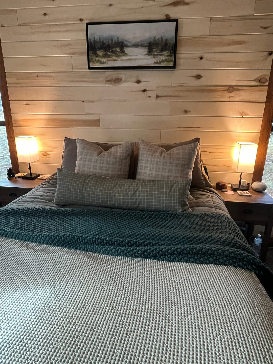 Customer photo review of Waffle Blanket in Ivory