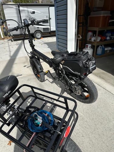 Customer photo review of Waterproof Bike Rack Bag